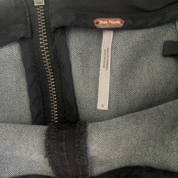 Free People Black Denim Mini Skirt - Picture 4 of 4